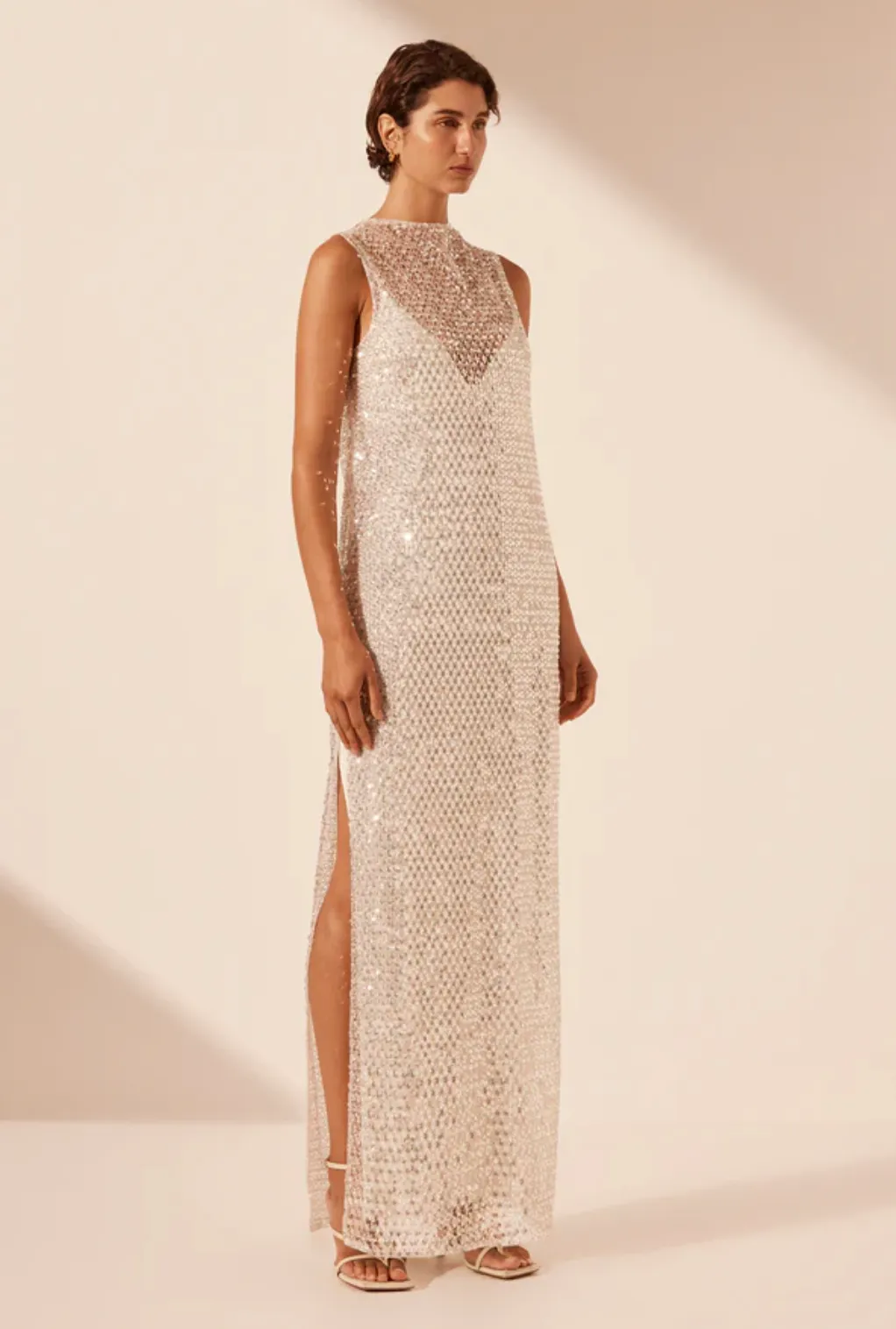 1244525 - ASTERI HIGH NECK SLEEVELESS MAXI