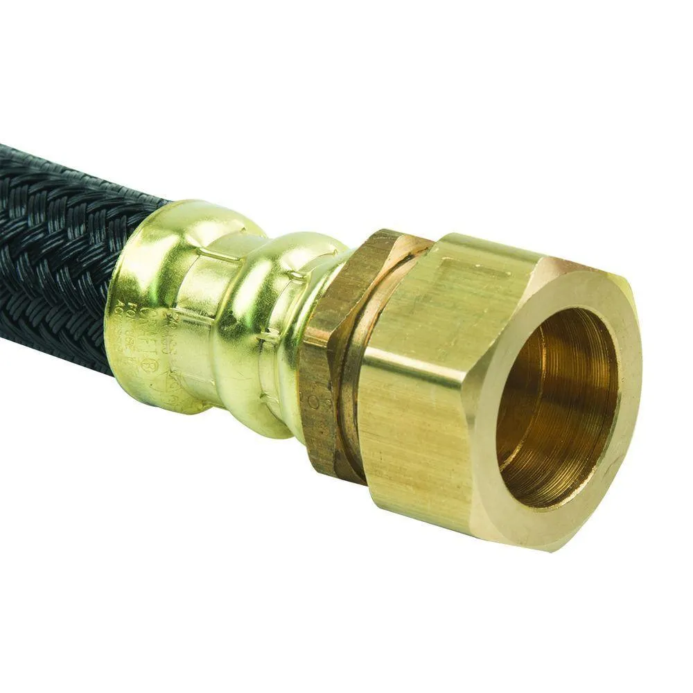 3/4 in. MIP x 7/8 in. O.D. Compression x 24 in. Polymer Braided Water Heater Connector (0.57 in. I.D.)