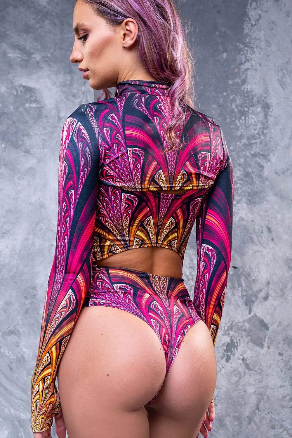 4D Flare Shrug 2 Piece Bodysuit