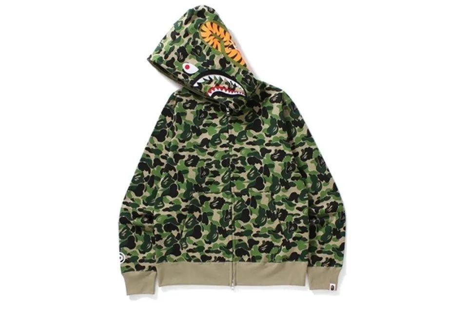 A Bathing Ape BAPE ABC Shark Full Zip Hoodie Green