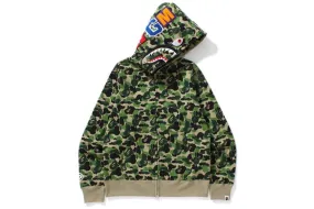 A Bathing Ape BAPE ABC Shark Full Zip Hoodie Green