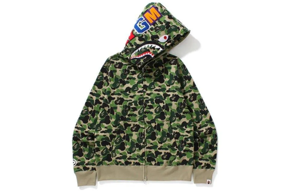 A Bathing Ape BAPE ABC Shark Full Zip Hoodie Green