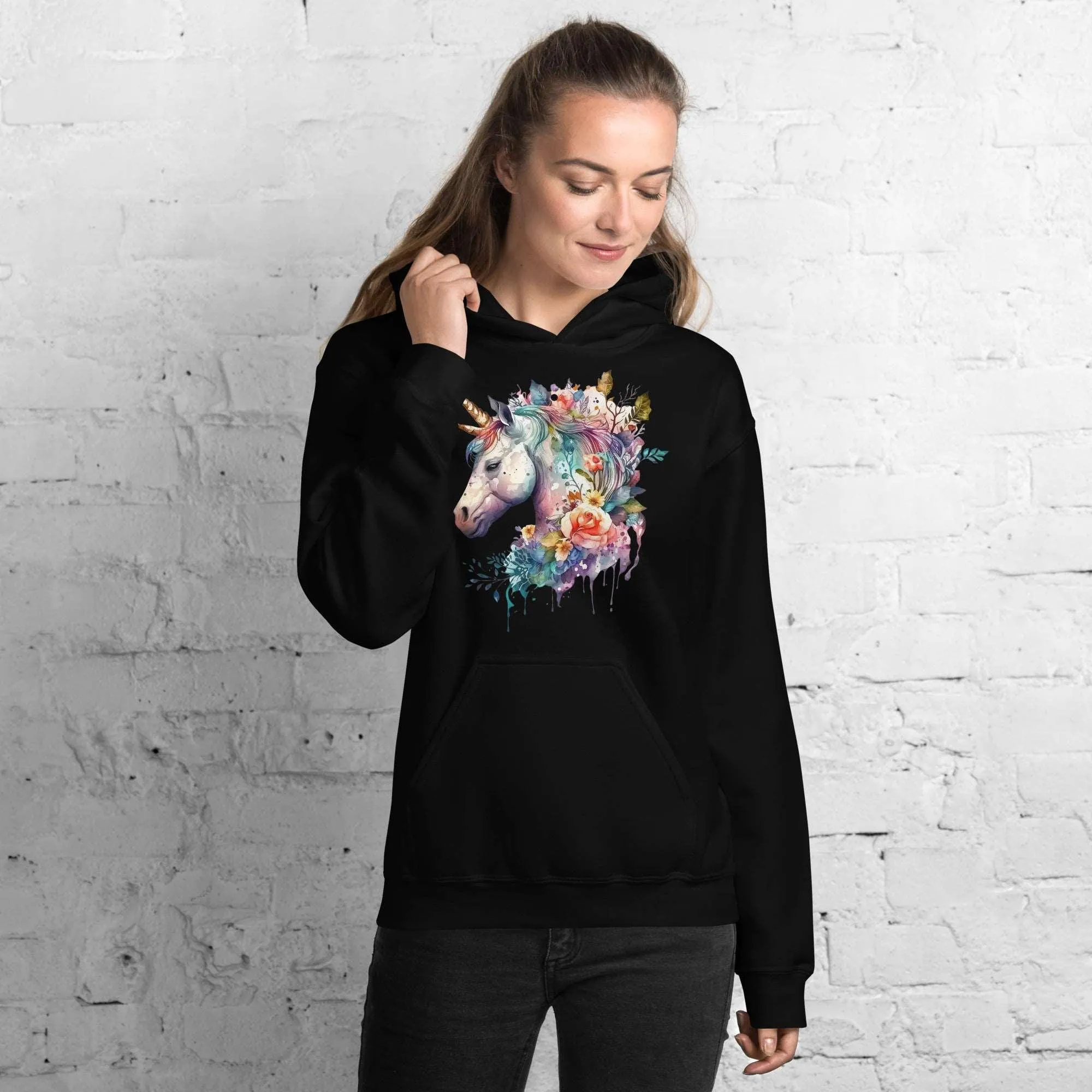Abstract Unicorn Unisex Hoodie