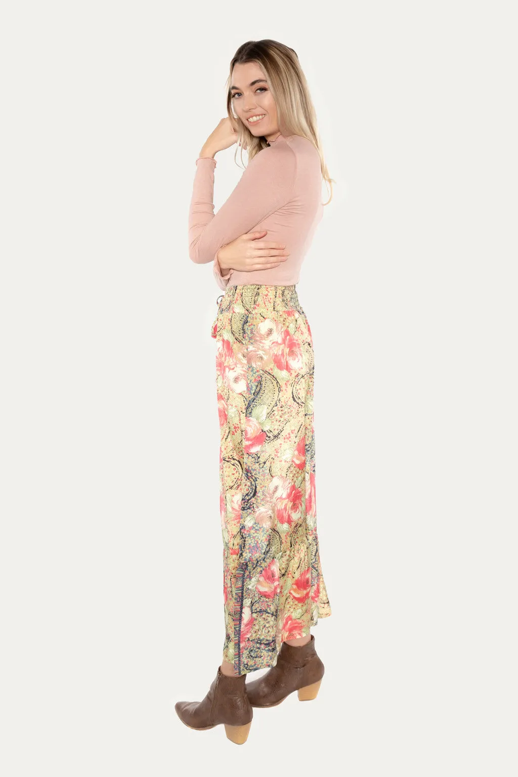 Acid Rose Maxi Skirt