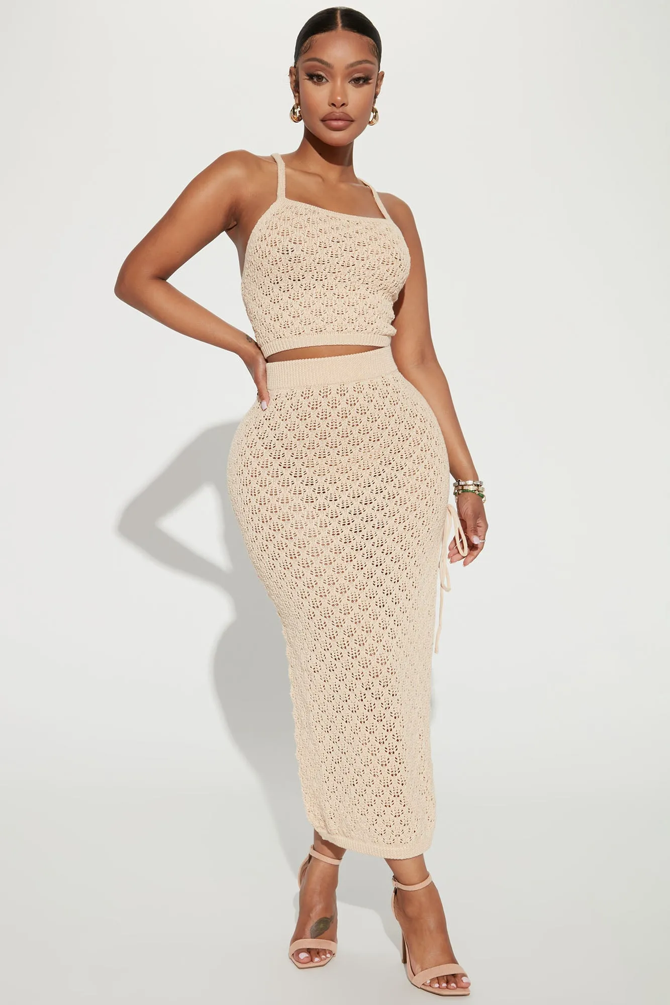 Alondra Crochet Top - Sand