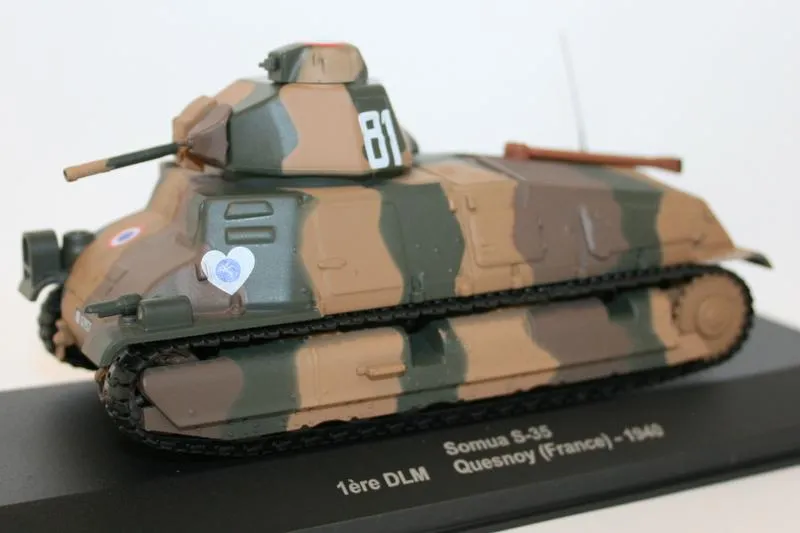 Altaya 1/100? Scale Diecast / Plastic - Somua S-35 1ere DLM Quesnoy France 1940