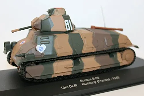 Altaya 1/100? Scale Diecast / Plastic - Somua S-35 1ere DLM Quesnoy France 1940