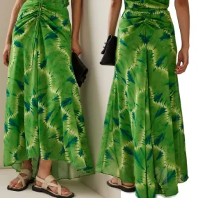 Altuzarra NEW Green Print Thalissa Maxi Skirt US Size 2 (34) $1295
