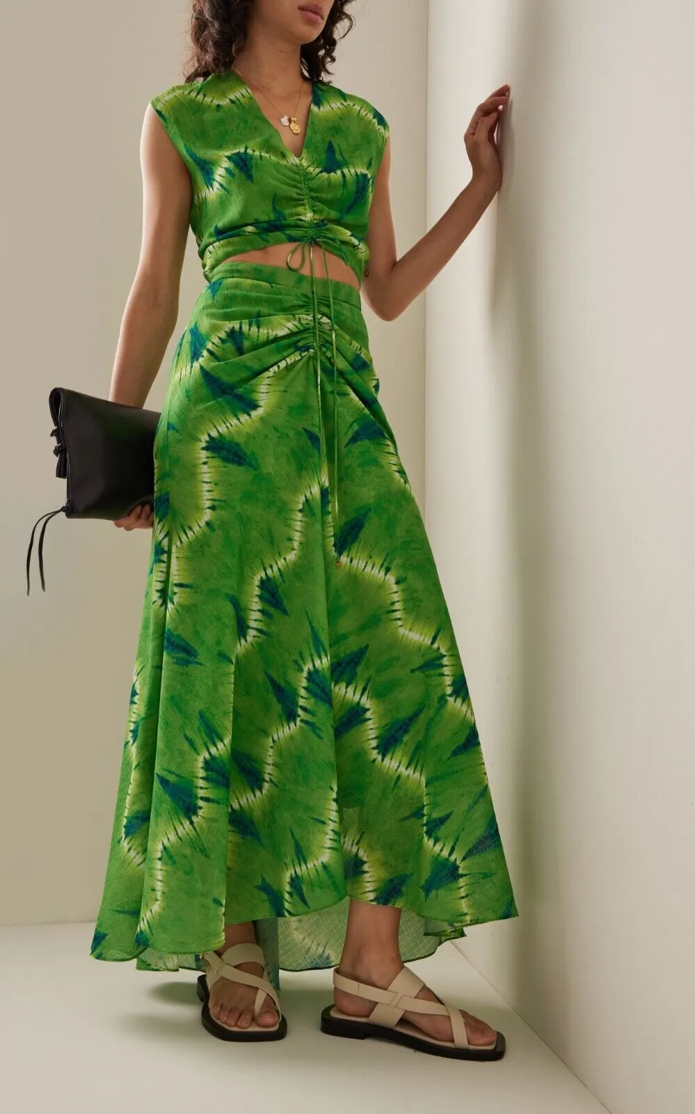 Altuzarra NEW Green Print Thalissa Maxi Skirt US Size 2 (34) $1295