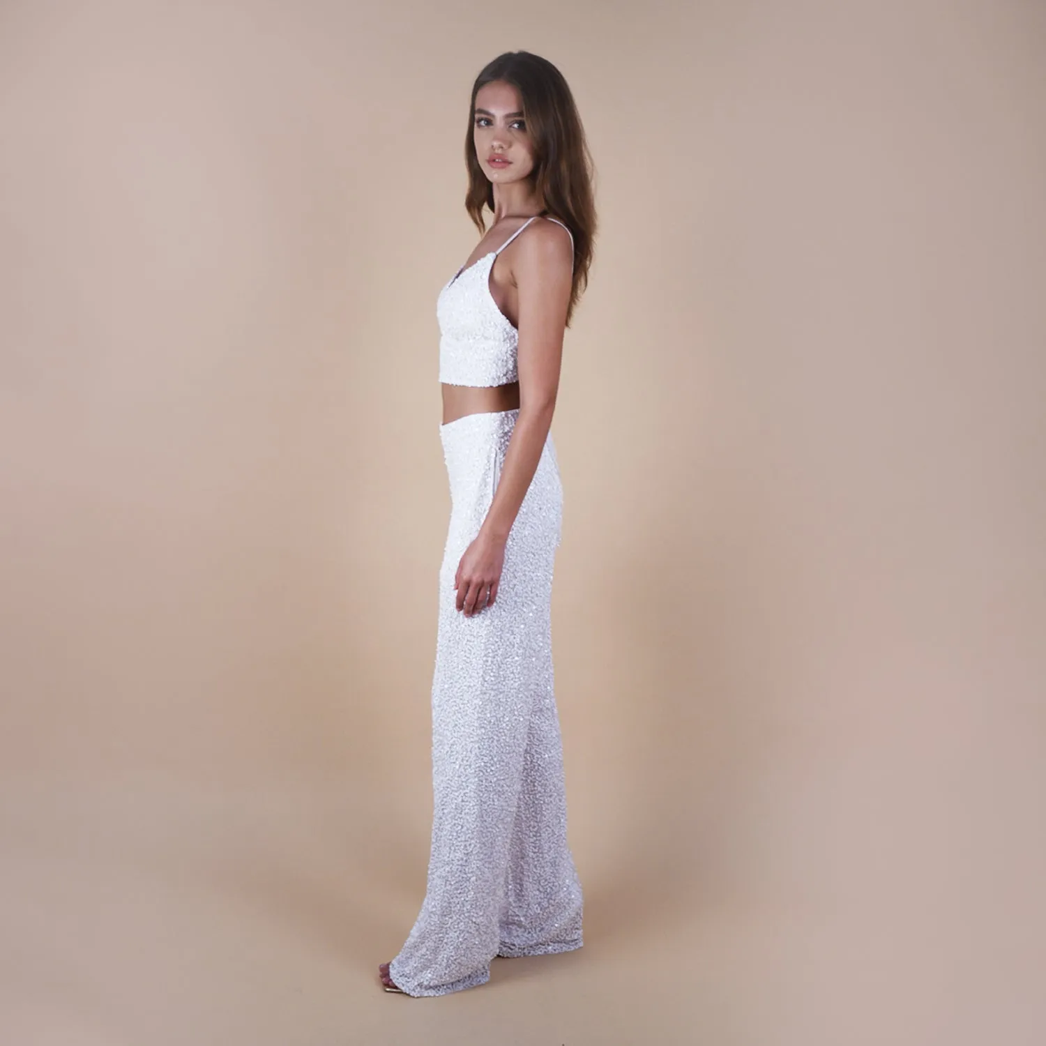 Anastasia Beaded Bra Crop Top