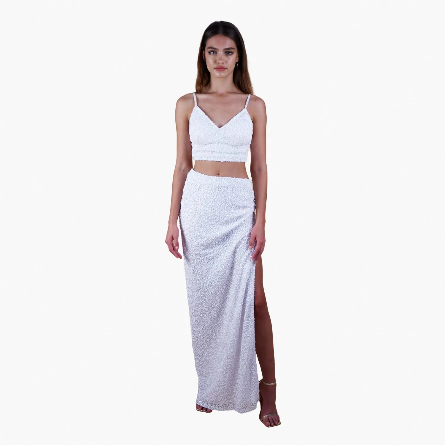 Anastasia Beaded Bra Crop Top