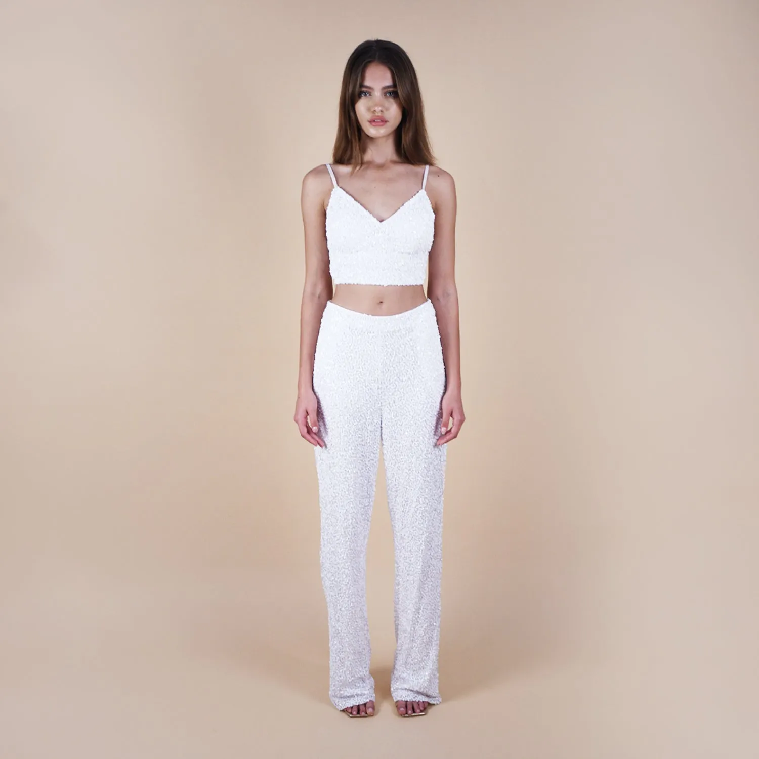 Anastasia Beaded Bra Crop Top