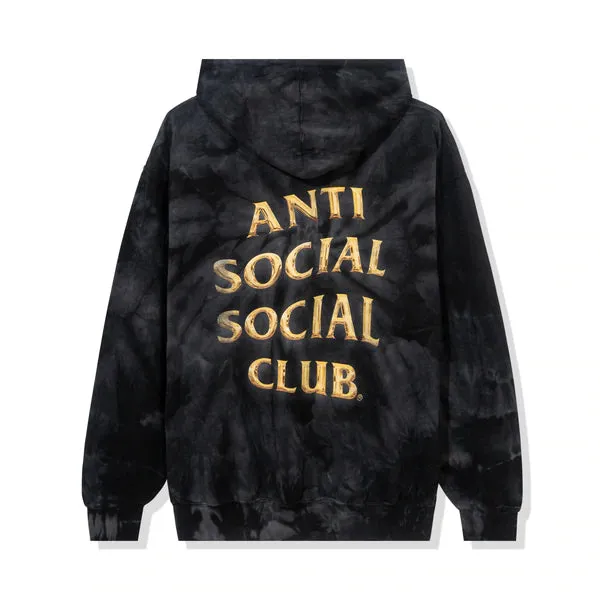 Anti Social Social Club Effectionate Black Tie Dye Hoodie