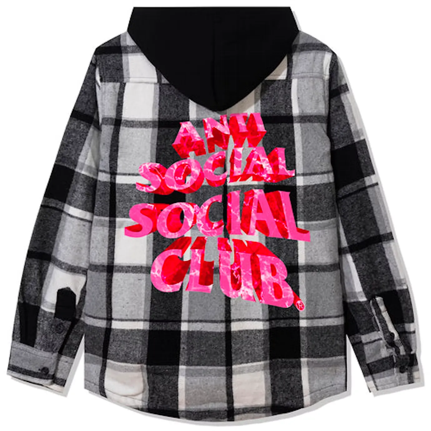 Anti Social Social Club Phaneritic White Hooded Flannel