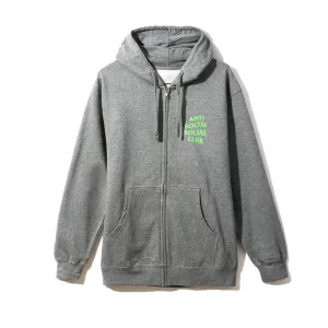 Anti Social Social Club Solid Snake Grey Zip Hoodie