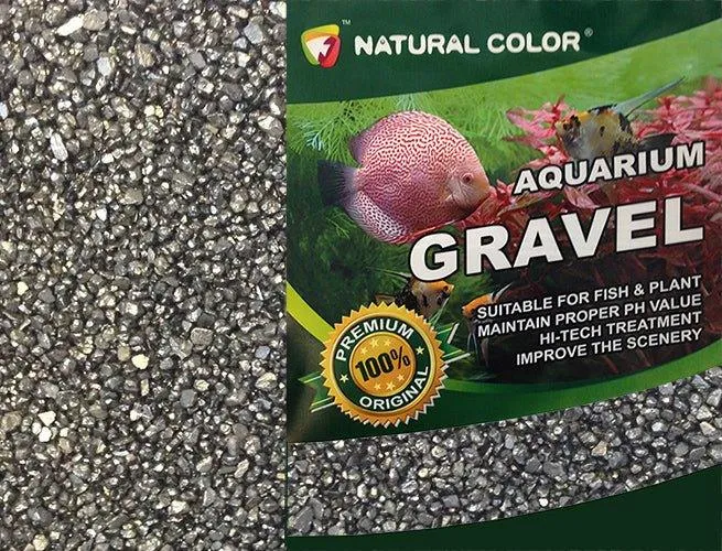 Aquarium Fish Tank Black Gravel 2 - 3mm 5kg