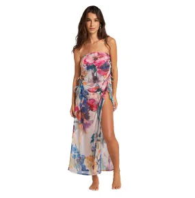 ARTISANAL FLOWERS LONG SKIRT