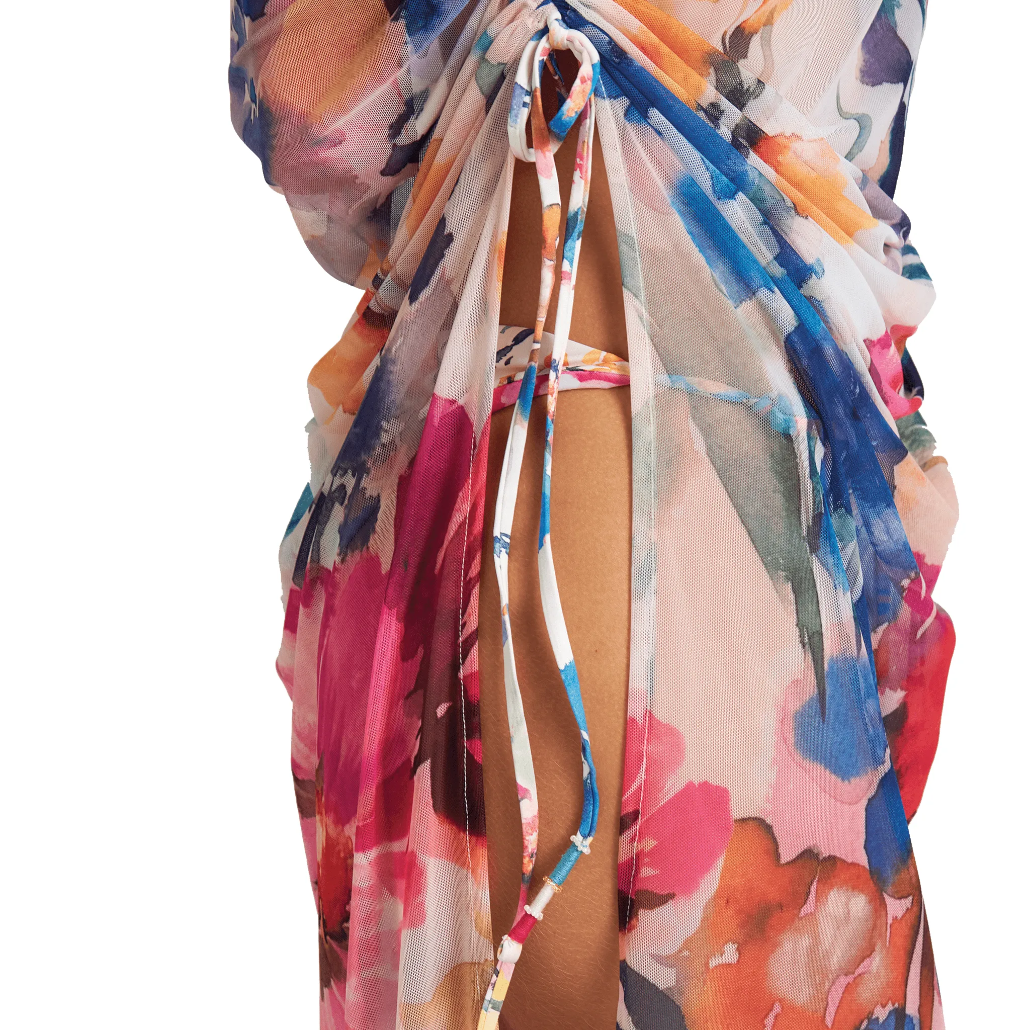 ARTISANAL FLOWERS LONG SKIRT