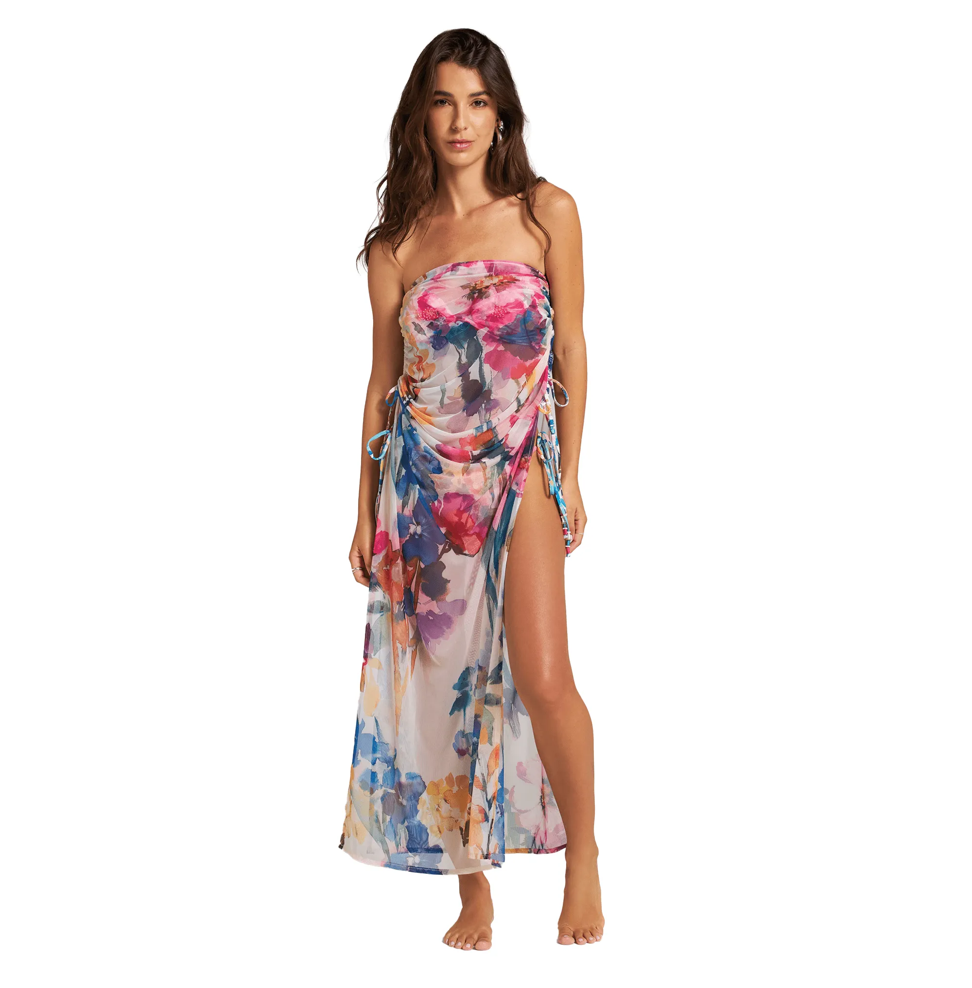 ARTISANAL FLOWERS LONG SKIRT