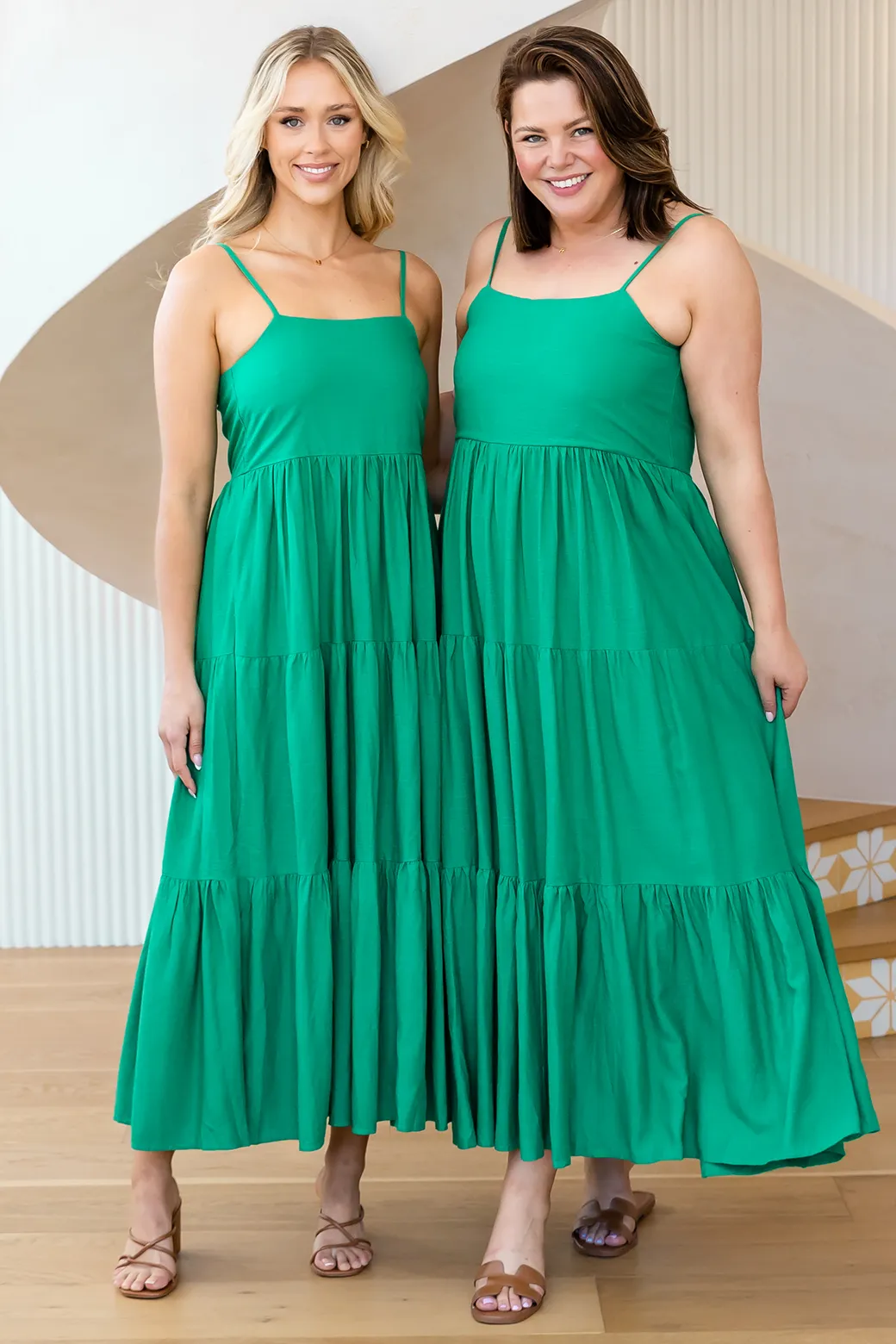 Athena Maxi Dress Emerald Green