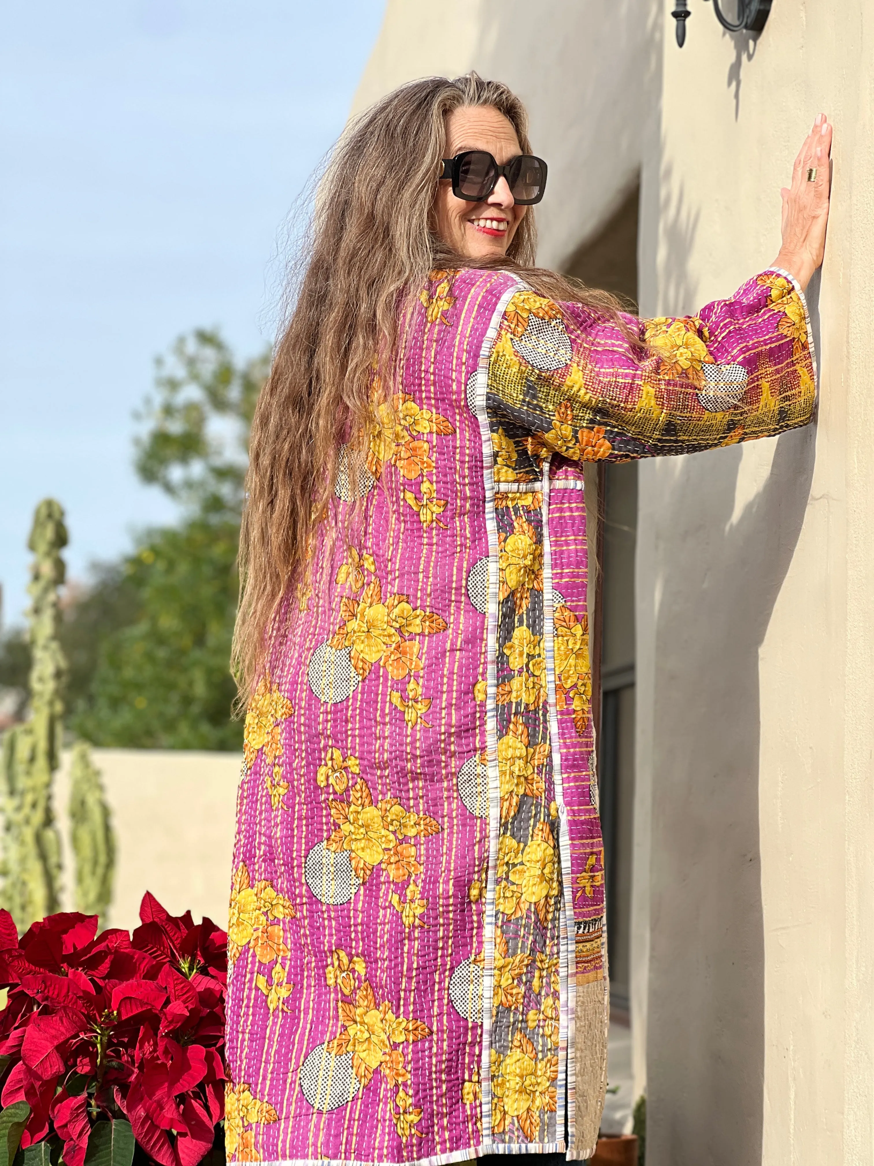 Awena Cotton quilted vintage kantha coat