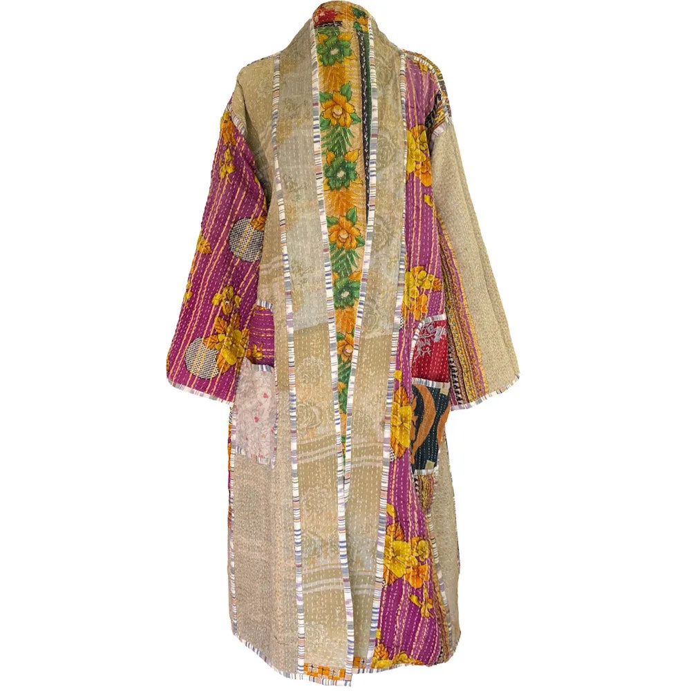 Awena Cotton quilted vintage kantha coat