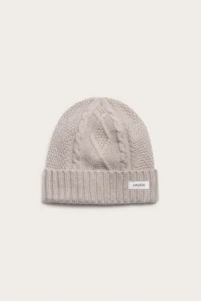 Baby & kids beige cable-knit beanie