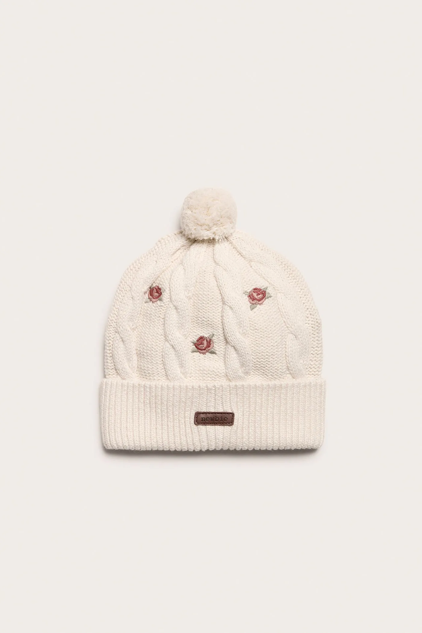 Baby & kids' beige rose beanie