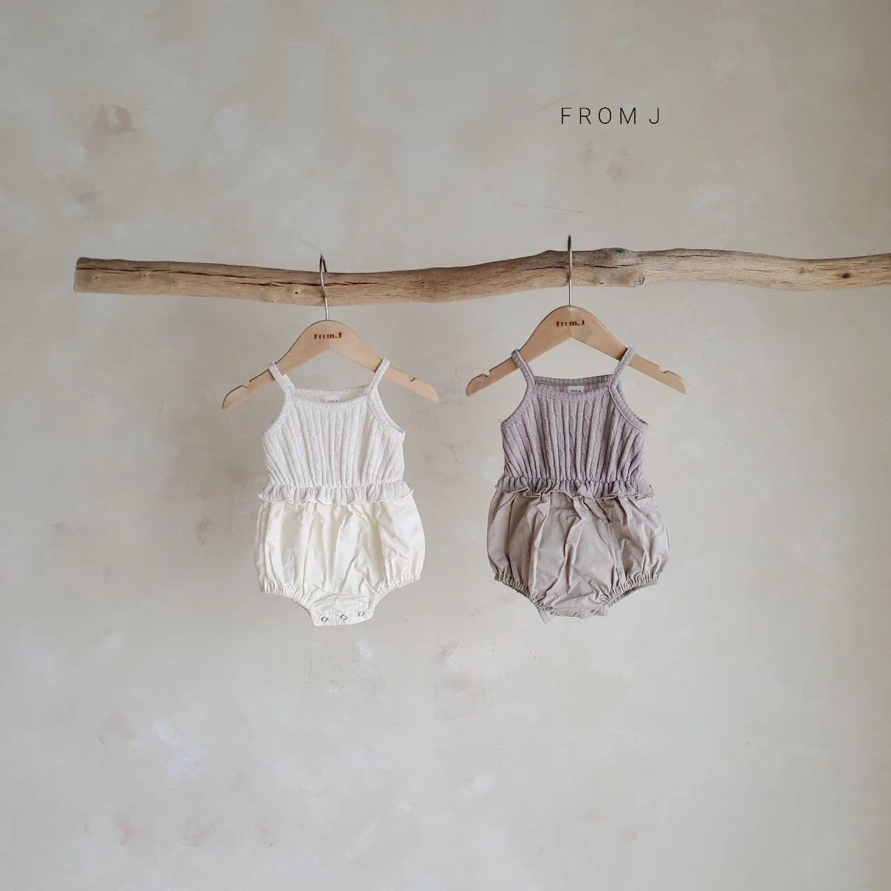 Baby Cable Knit Sleeveless Top Romper (3-18m) - Beige