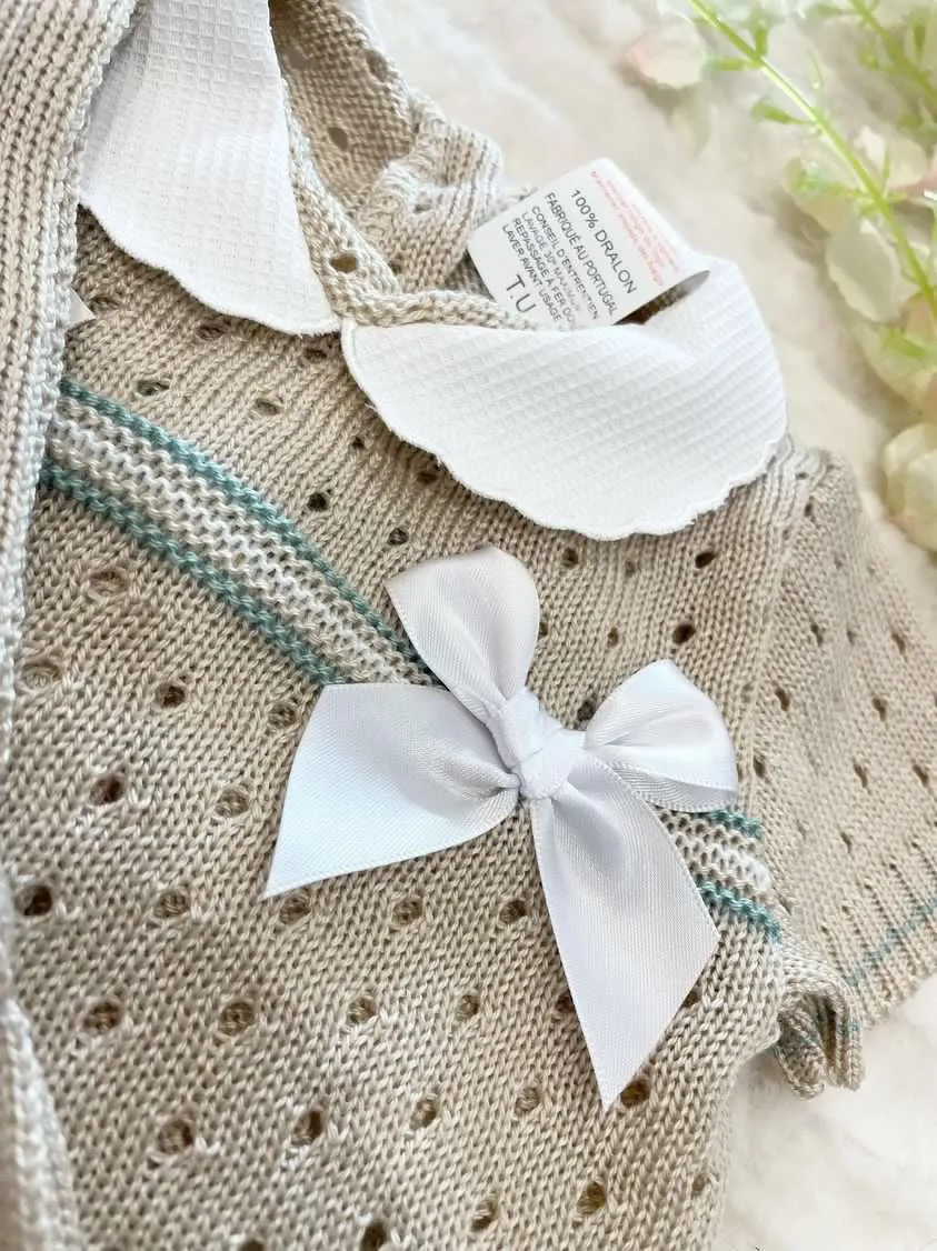 Baby girls beige box set
