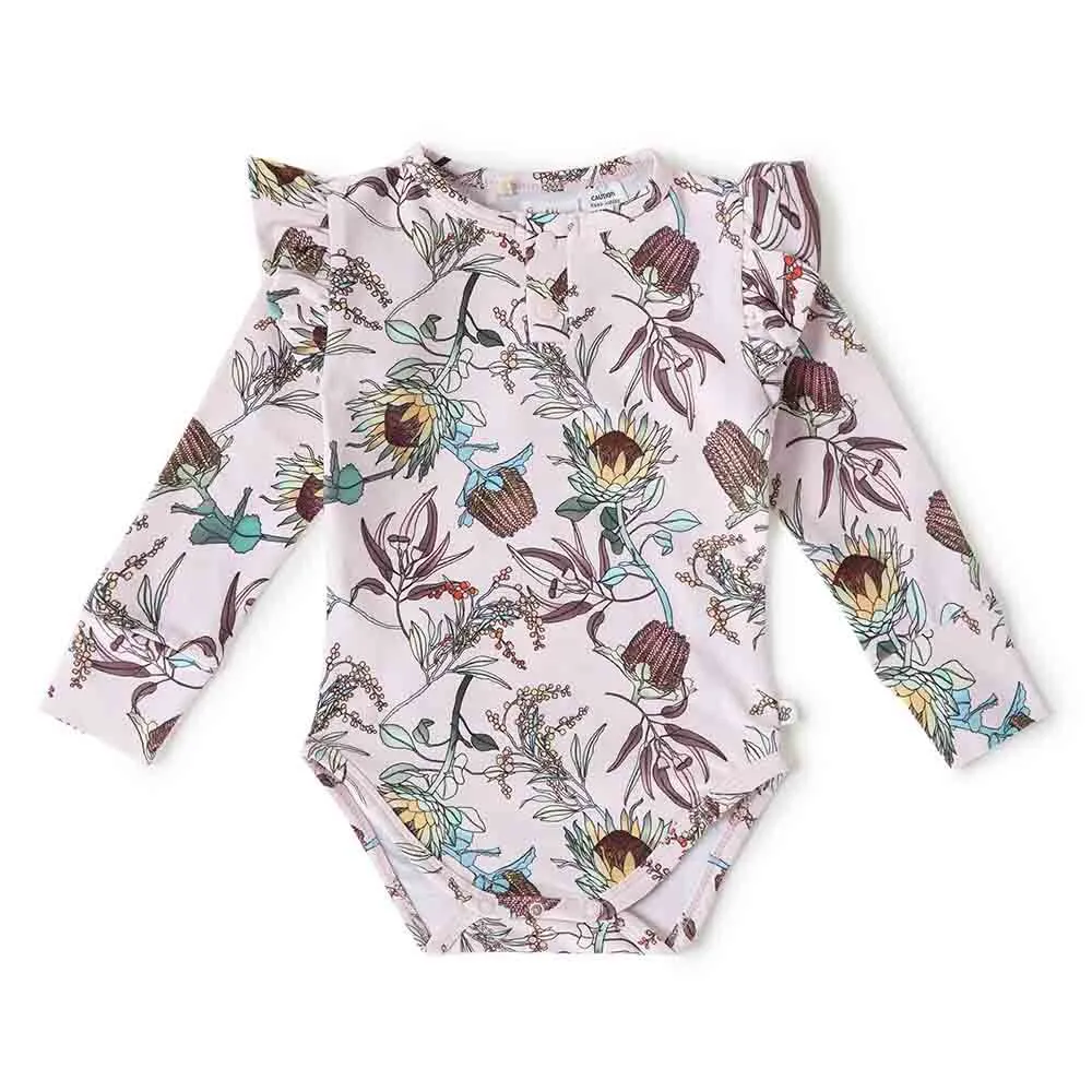 Banksia Long Sleeve Organic Bodysuit