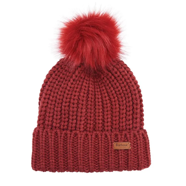 Barbour Saltburn Beanie Hat LHA0336-Burnt Red