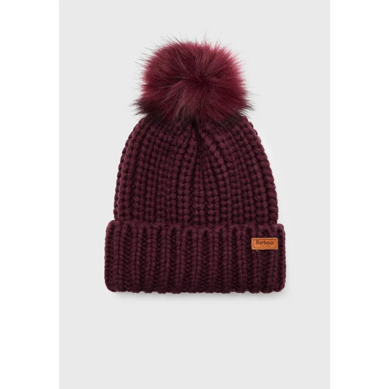 Barbour Saltburn Beanie Hat LHA0336-Elderberry
