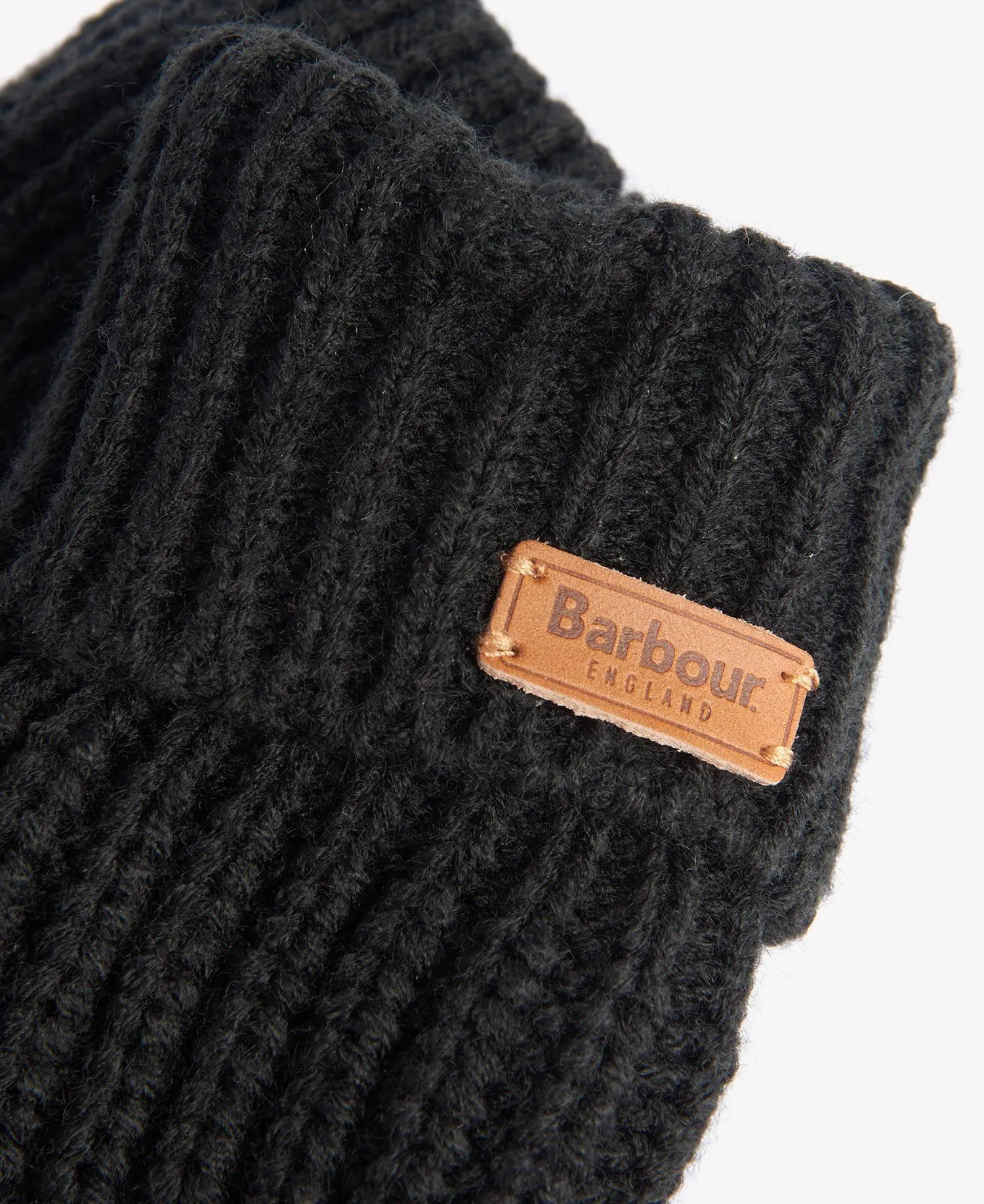 Barbour Saltburn Knit Glove in Black LGL0132