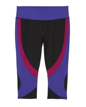 Barton Capri Tights | Black / Royal Blue