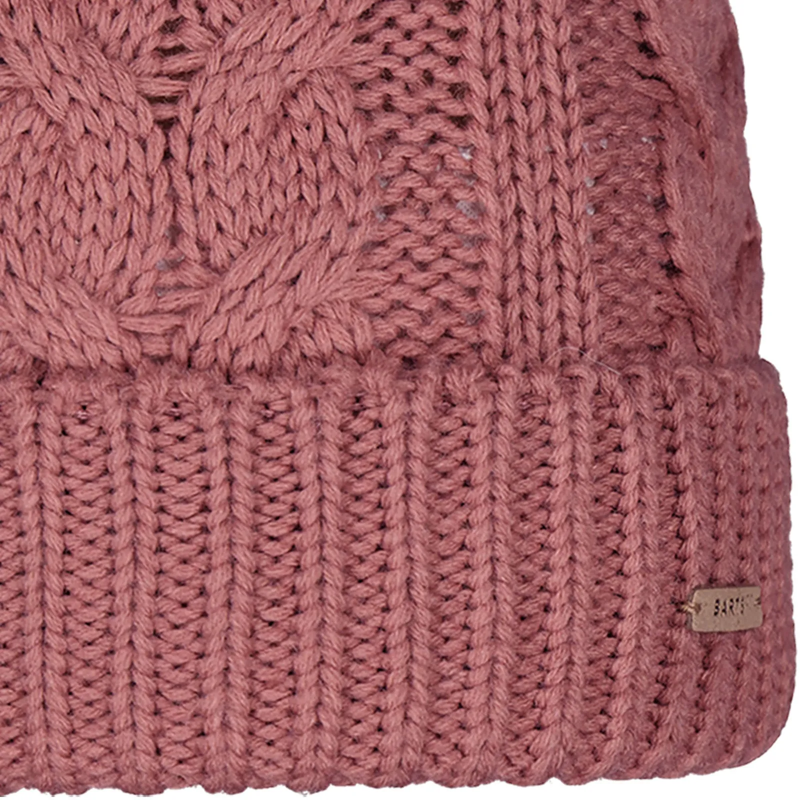 Barts Womens Zira Cable Knit Knitted Fleece Lined Beanie Hat