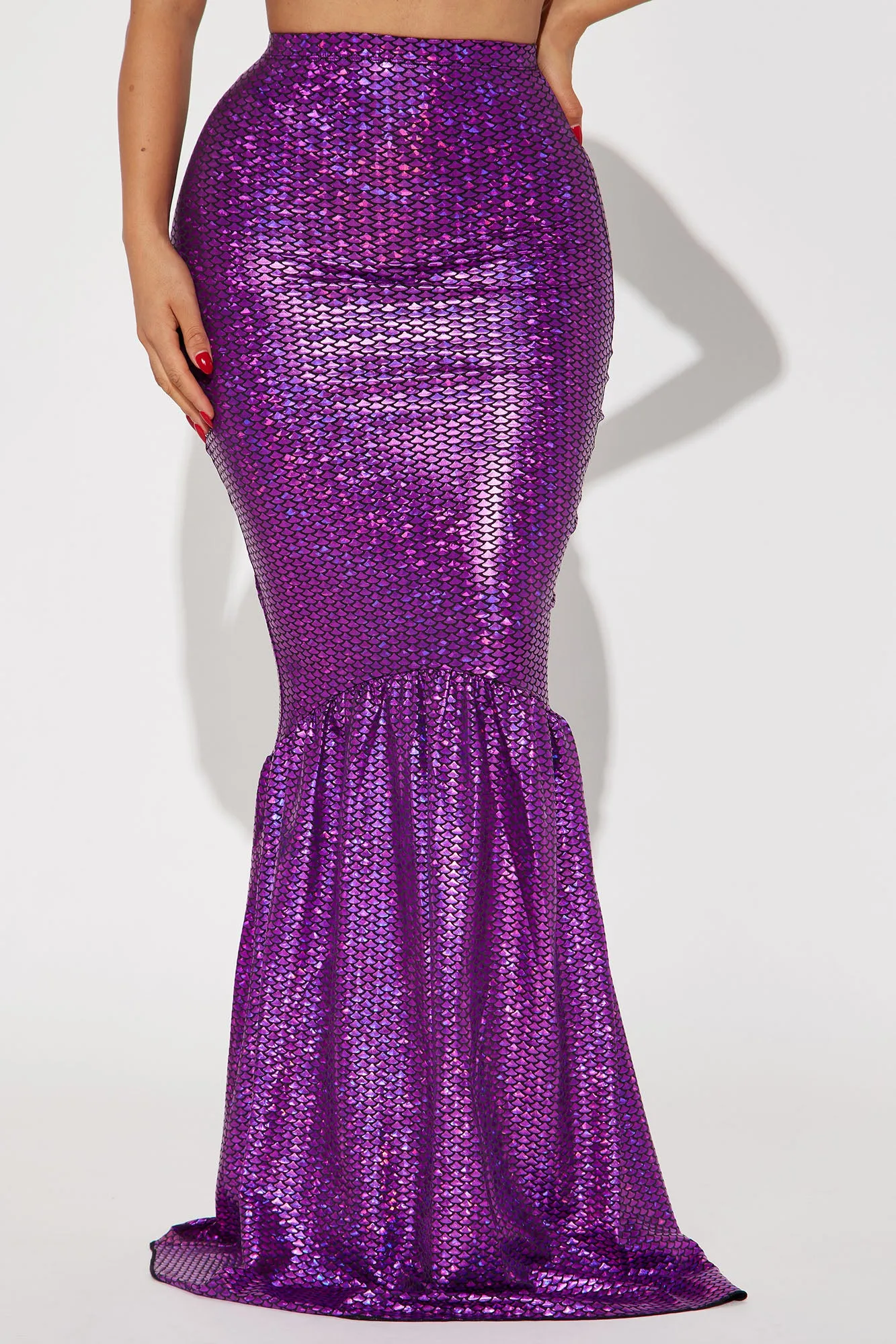 Beautiful Sea Creature Mermaid Skirt Costume Starter - Purple