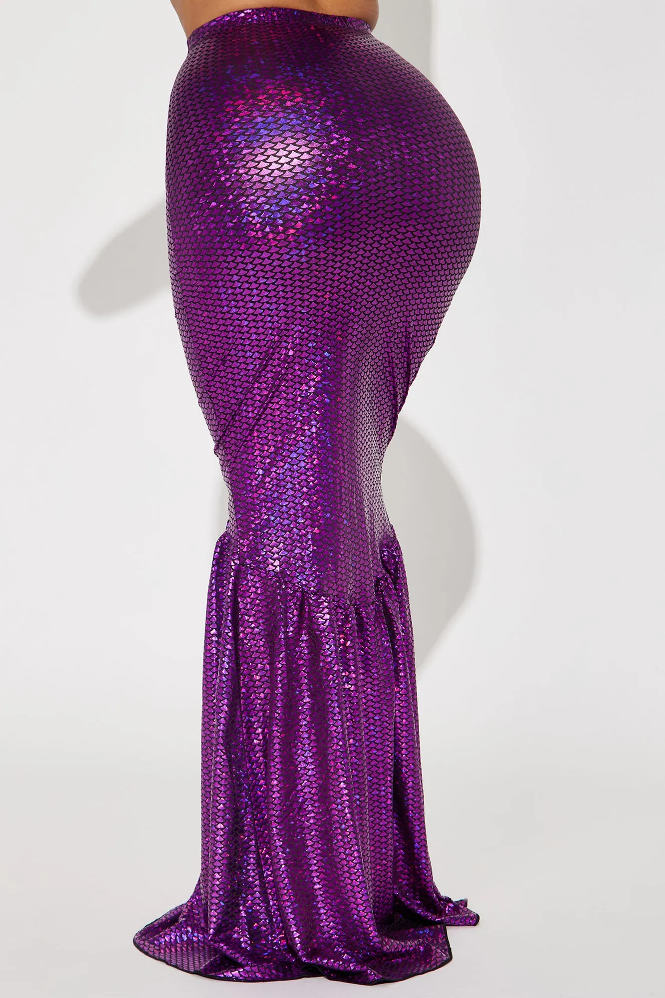 Beautiful Sea Creature Mermaid Skirt Costume Starter - Purple