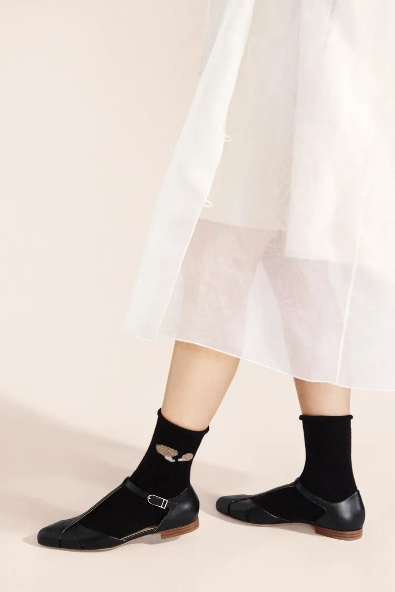 Bella Mushroom Cashmere Crew