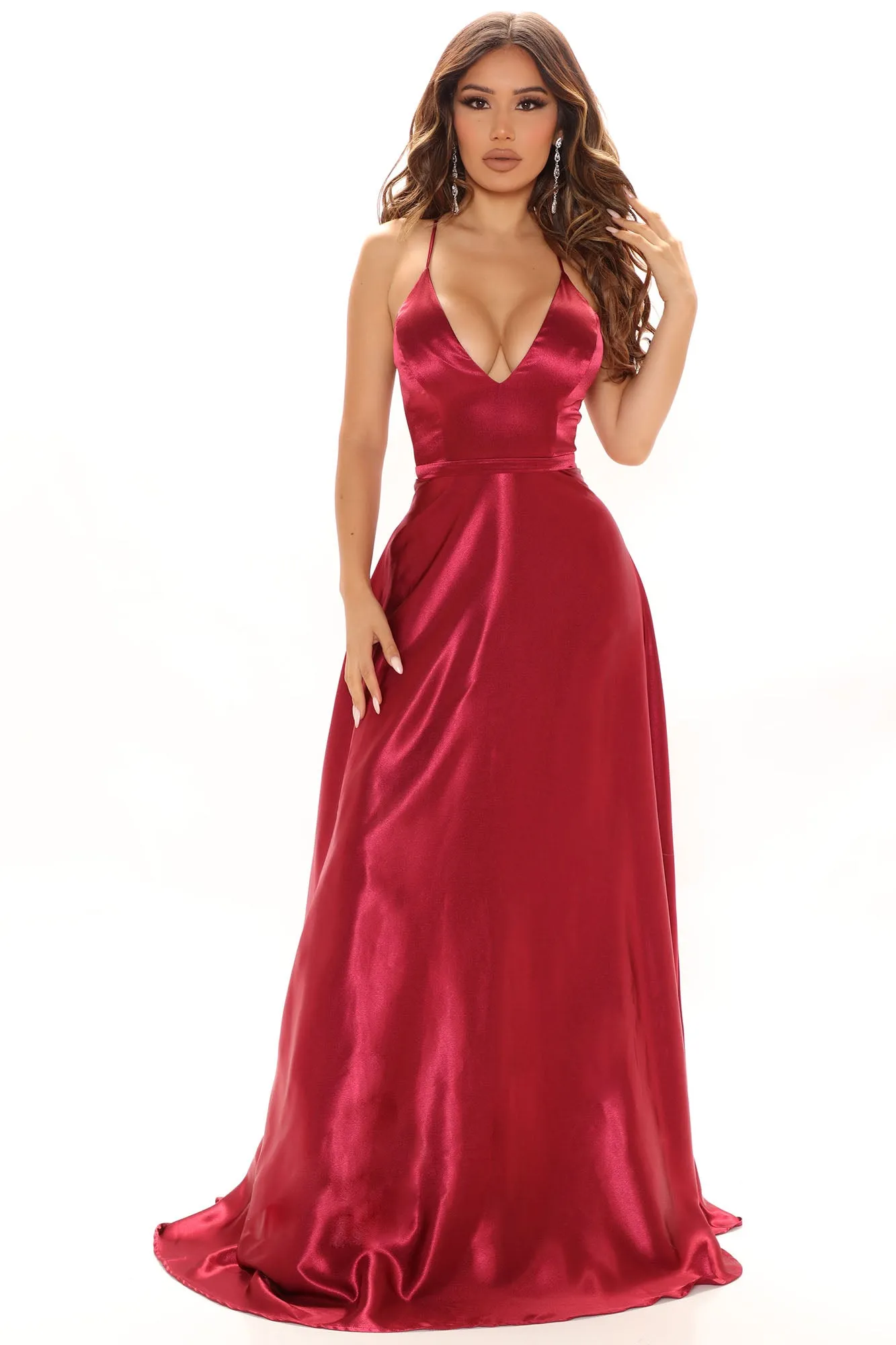 Belle Of The Ball Maxi Dress - Wine