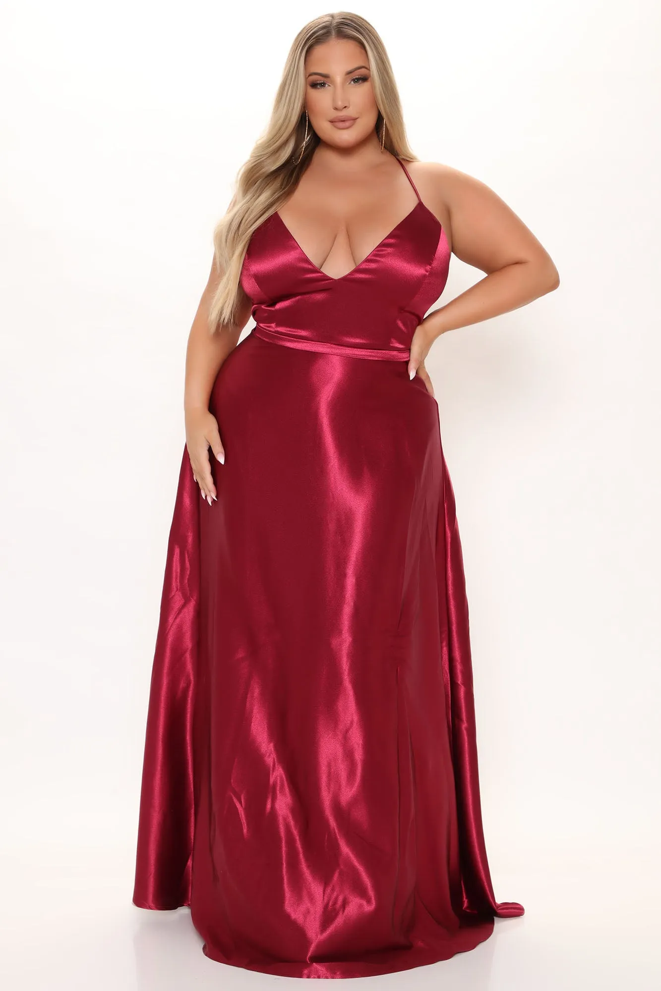 Belle Of The Ball Maxi Dress - Wine