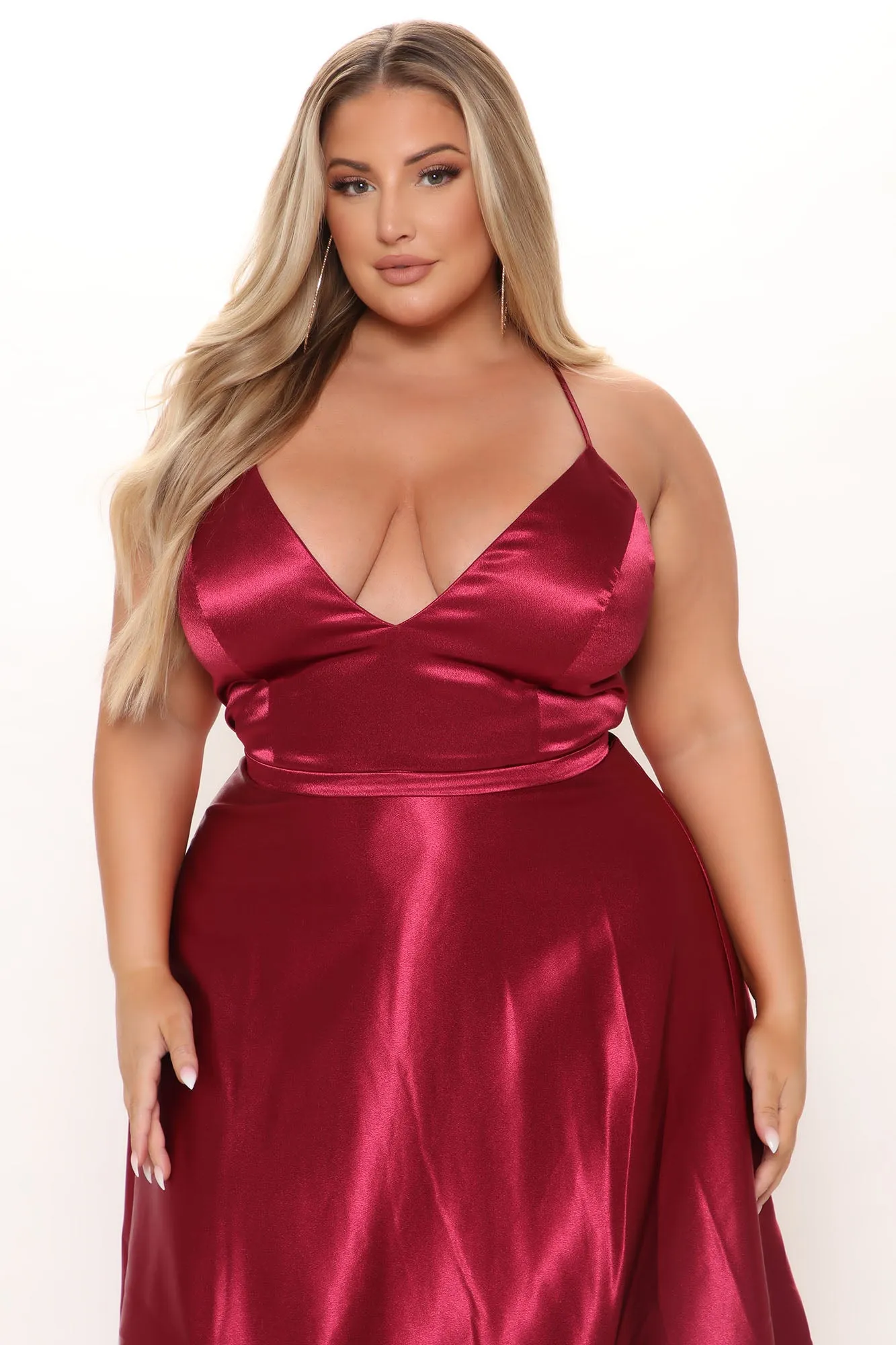 Belle Of The Ball Maxi Dress - Wine