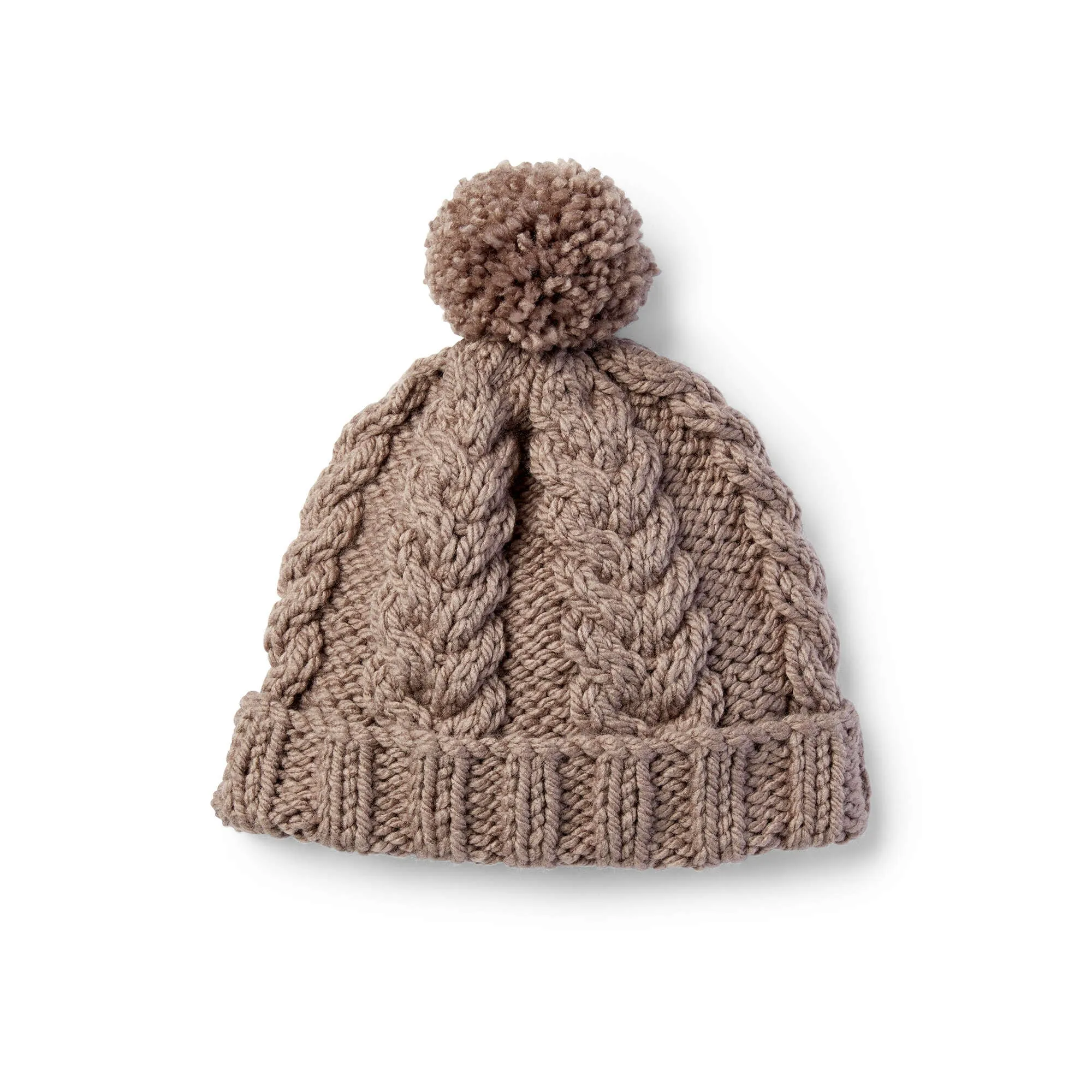 Bernat Cozy Cable Knit Hat