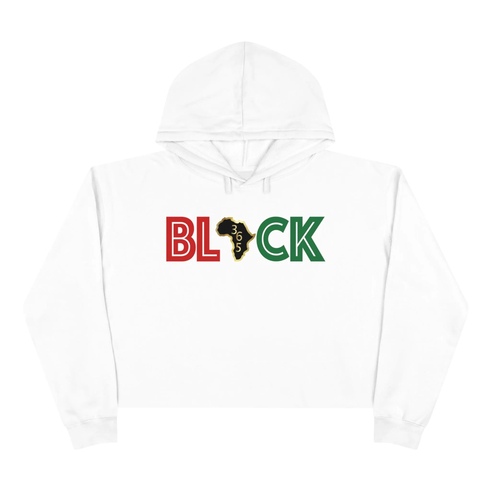 Black 365 Crop Hoodie