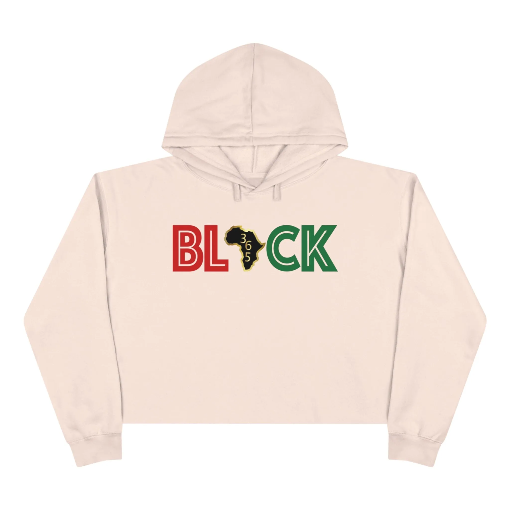 Black 365 Crop Hoodie