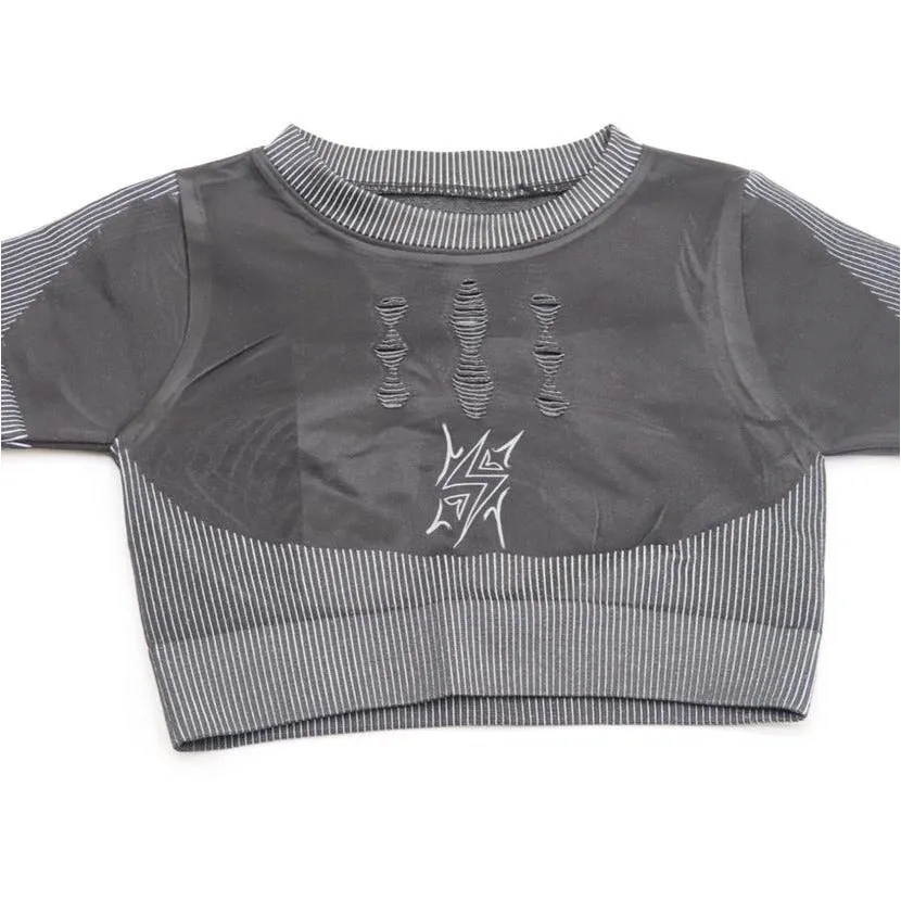 Black Cat Crop Top
