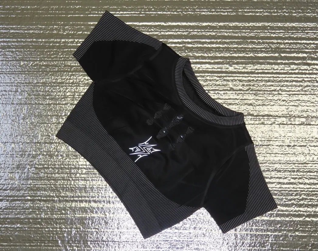 Black Cat Crop Top