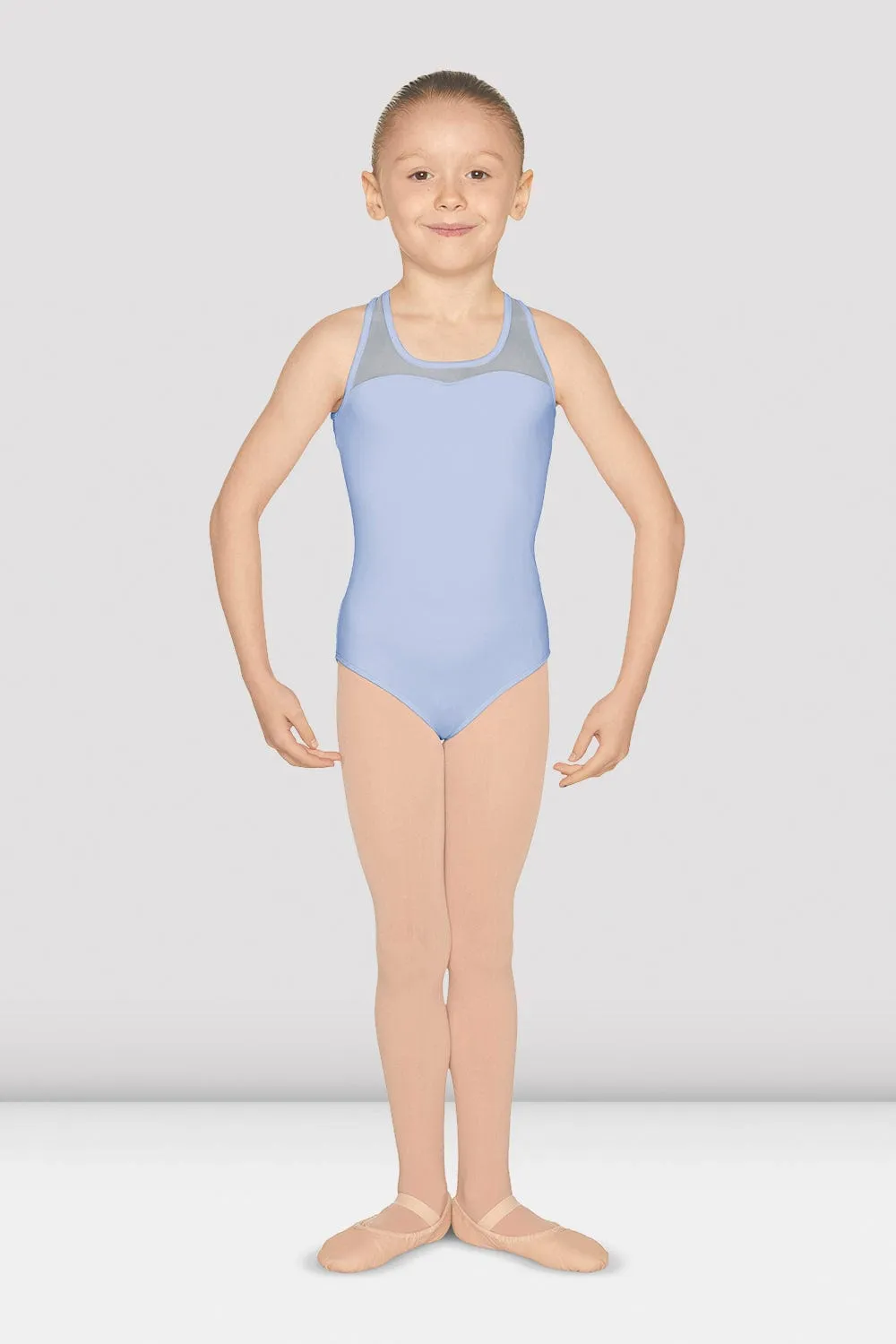 Bloch M452C Mirella Mesh Cross Back Tank Leotard (Child)