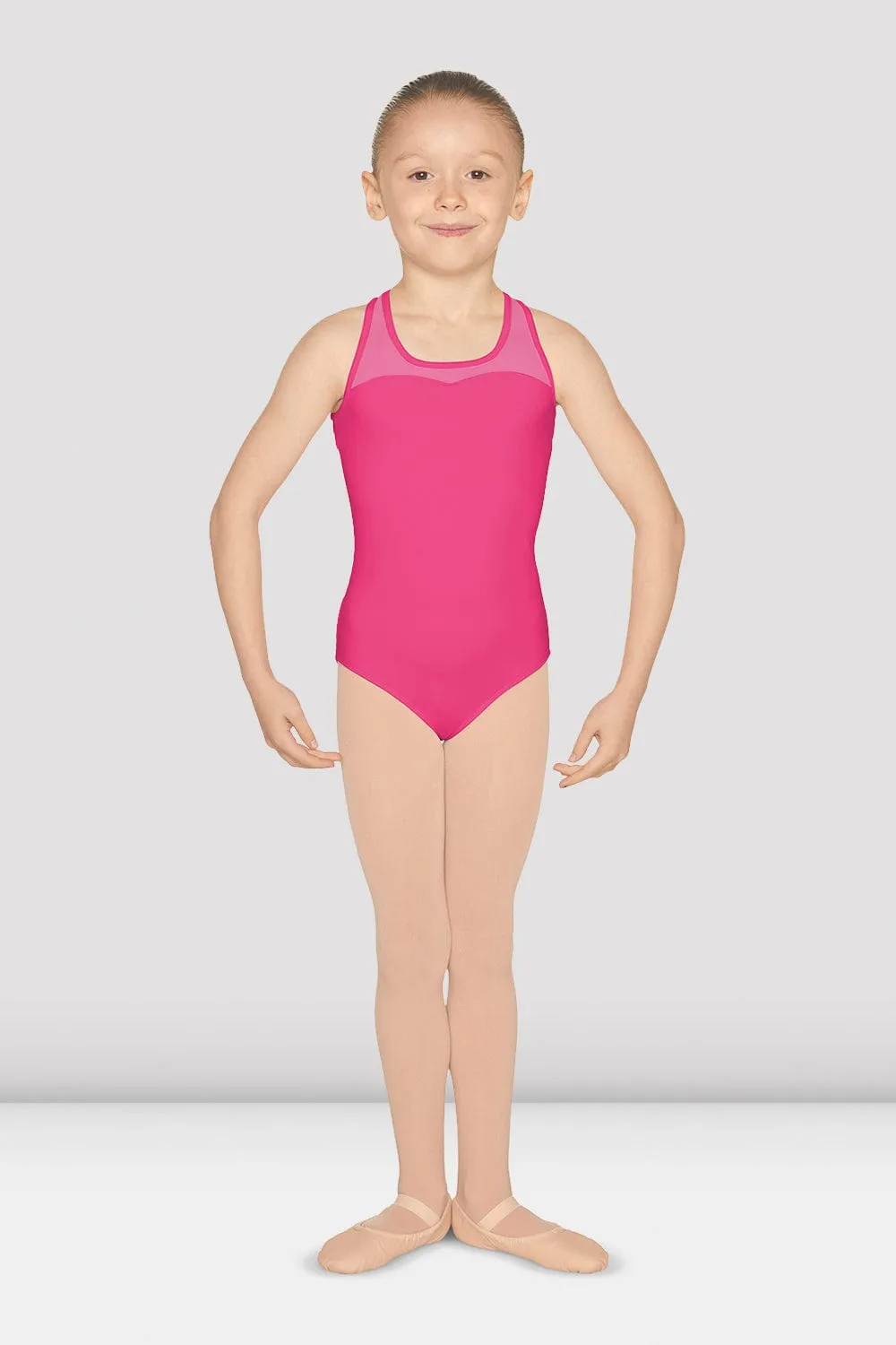 Bloch M452C Mirella Mesh Cross Back Tank Leotard (Child)