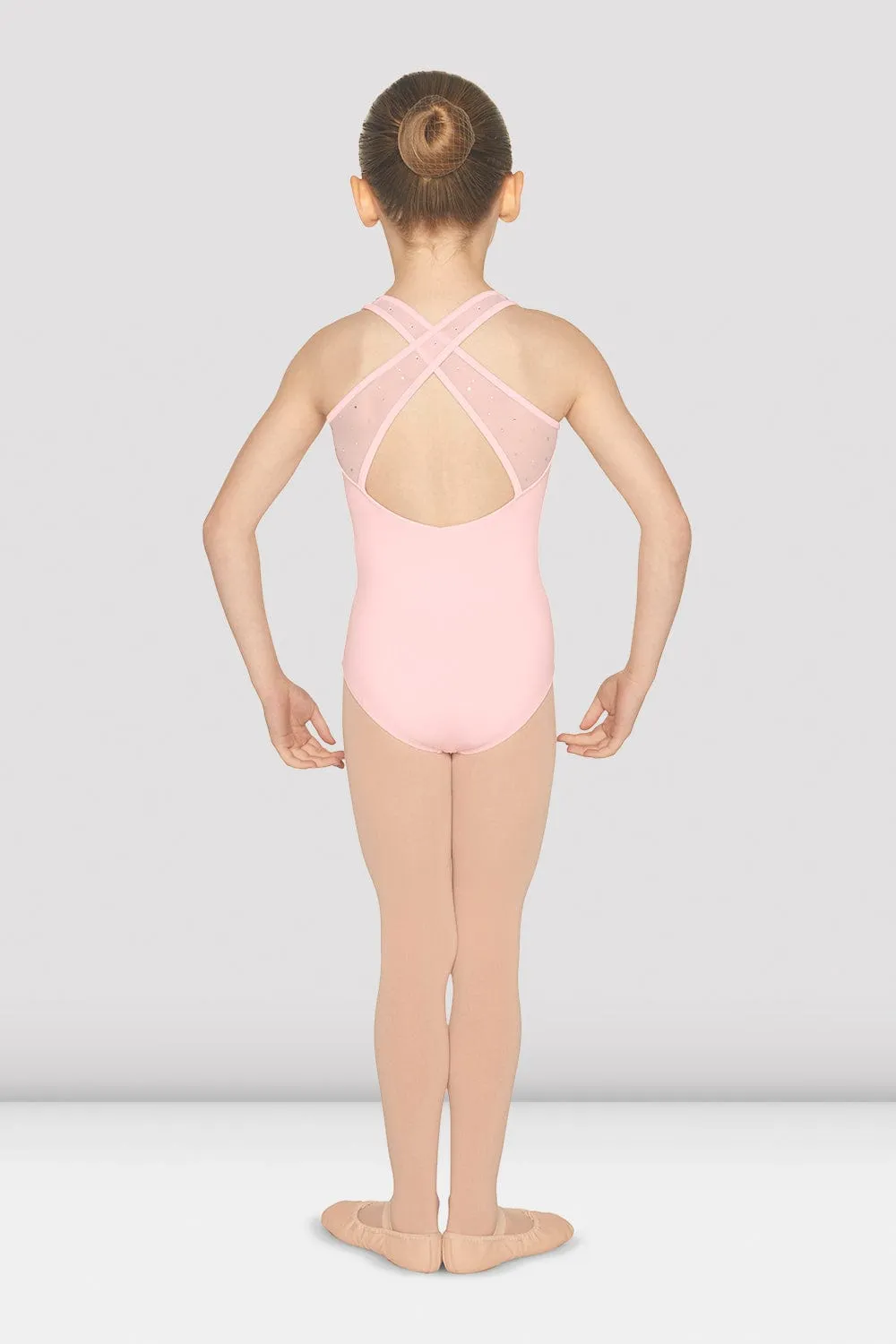 Bloch M452C Mirella Mesh Cross Back Tank Leotard (Child)